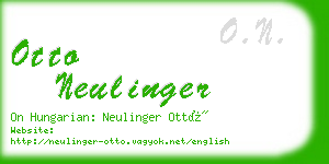 otto neulinger business card